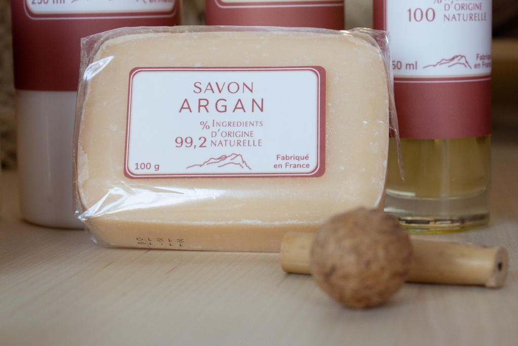 Savon à l’huile d’Argan 100g – La Savonnerie du Pilon du Roy